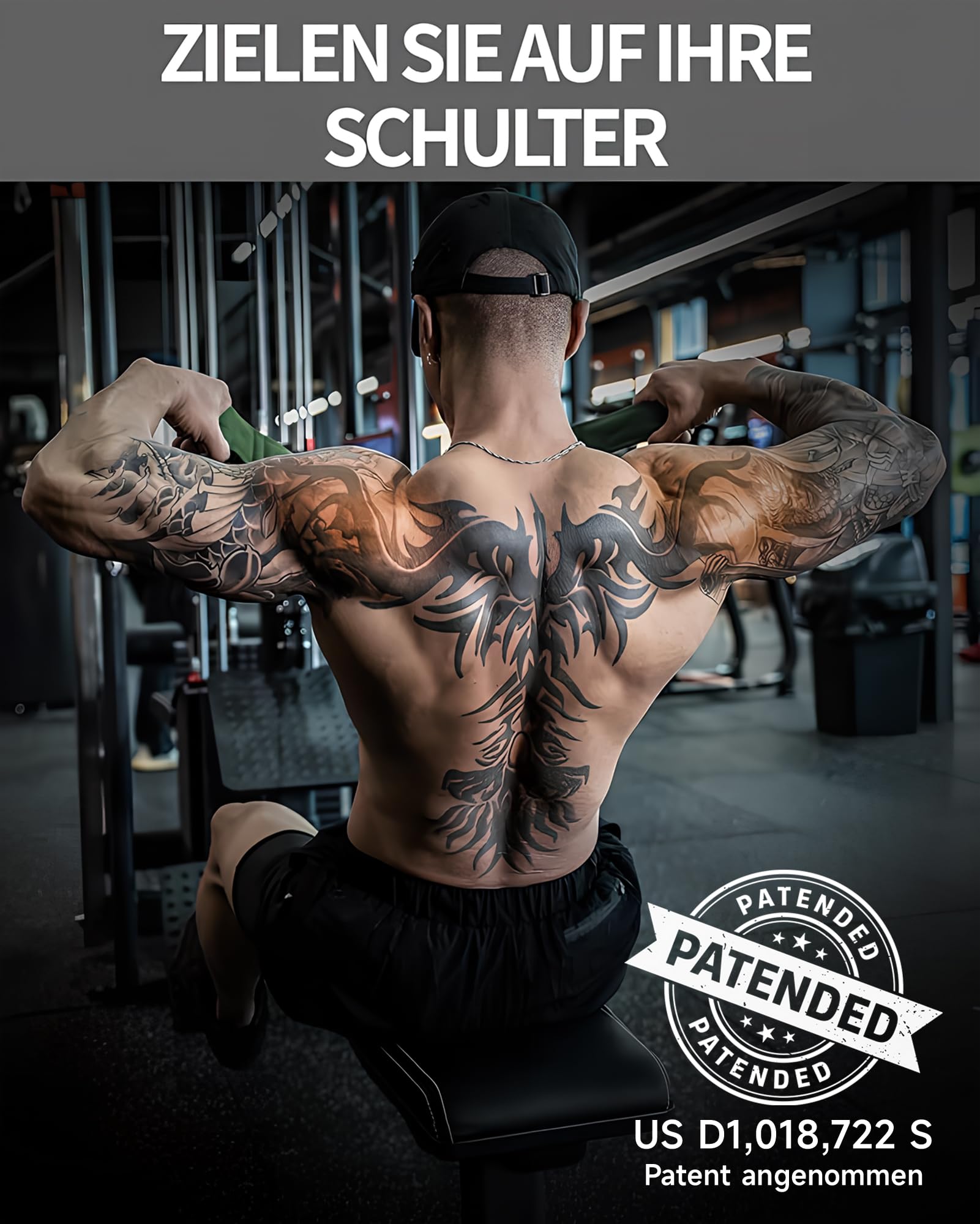 MANUEKLEAR Trizepsseil Kabelbefestigung mit größerem Bewegungsbereich, Trizeps-Pull-Down-Seil für Push-Downs, Crunches, Facepulls für professionelles Fitnessstudio
