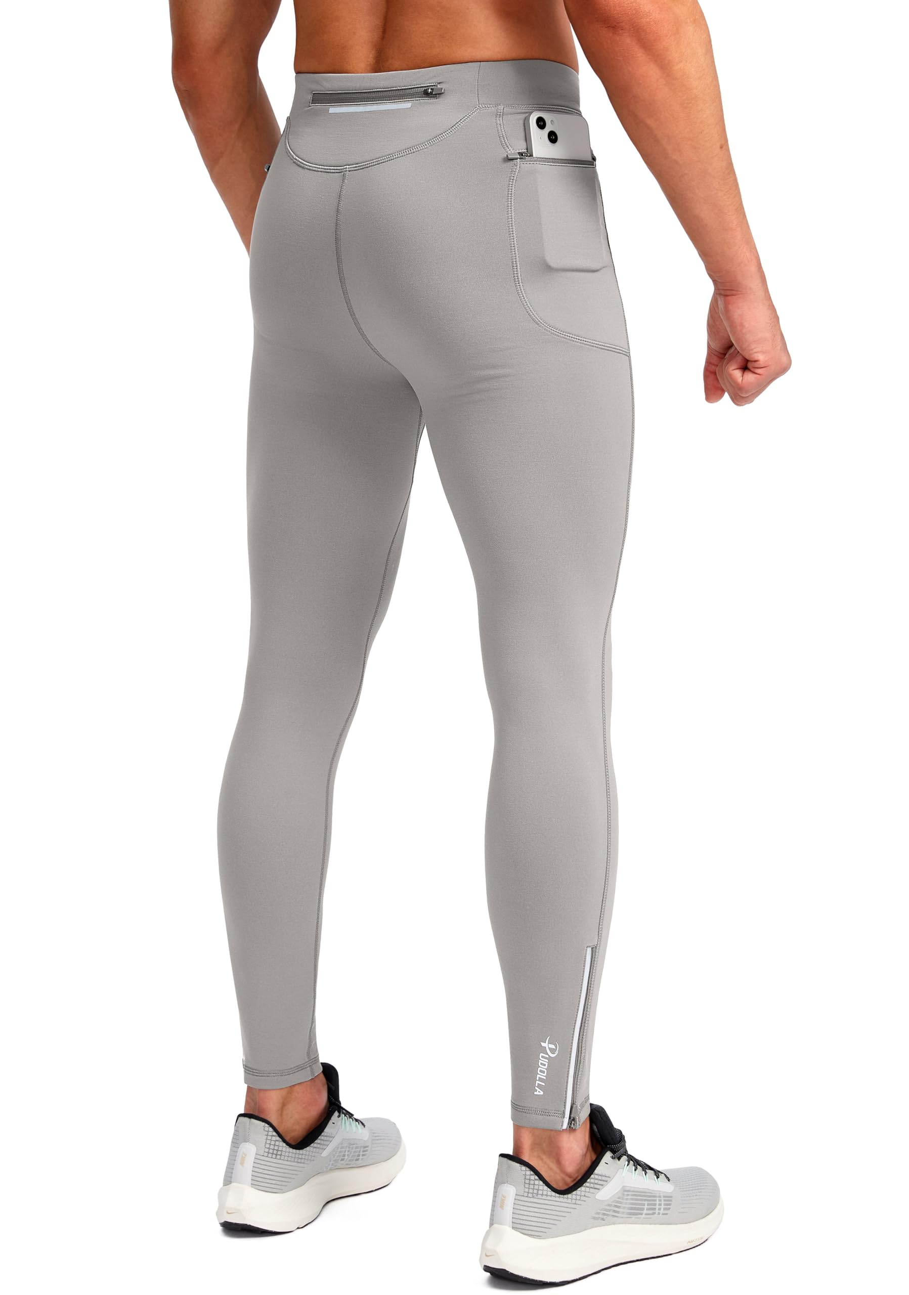 Pudolla Men's Thermal Running Tights