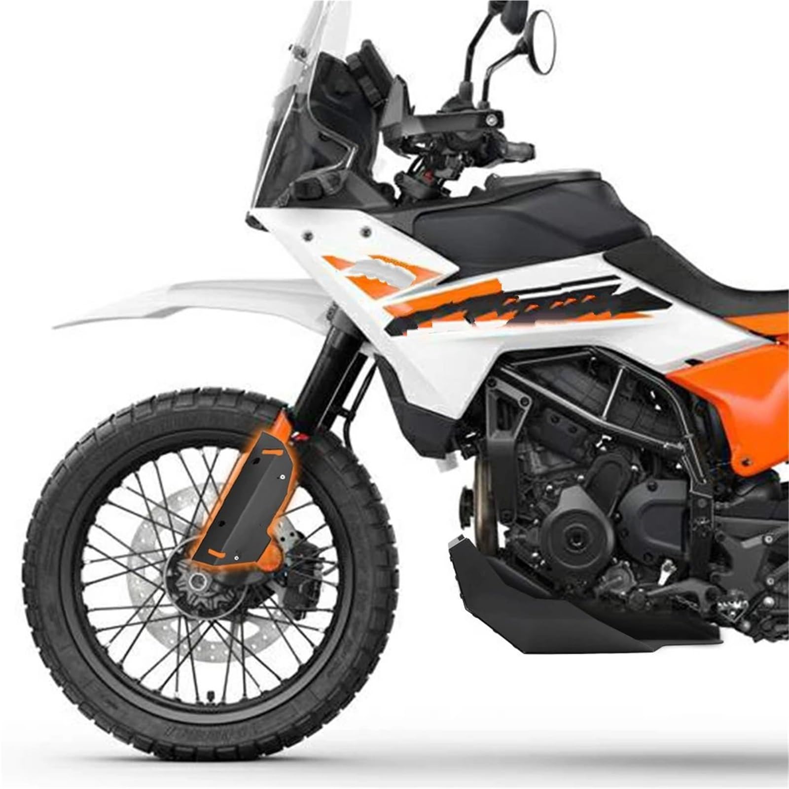 Adatto per K&TM 390 ADVENTURE R 2025 Protezione scudo piastra di protezione ammortizzatore forcella anteriore protezione forcella