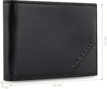 bugatti Nobile Mini Genuine Leather Wallet - Small Wallet with RFID Protection