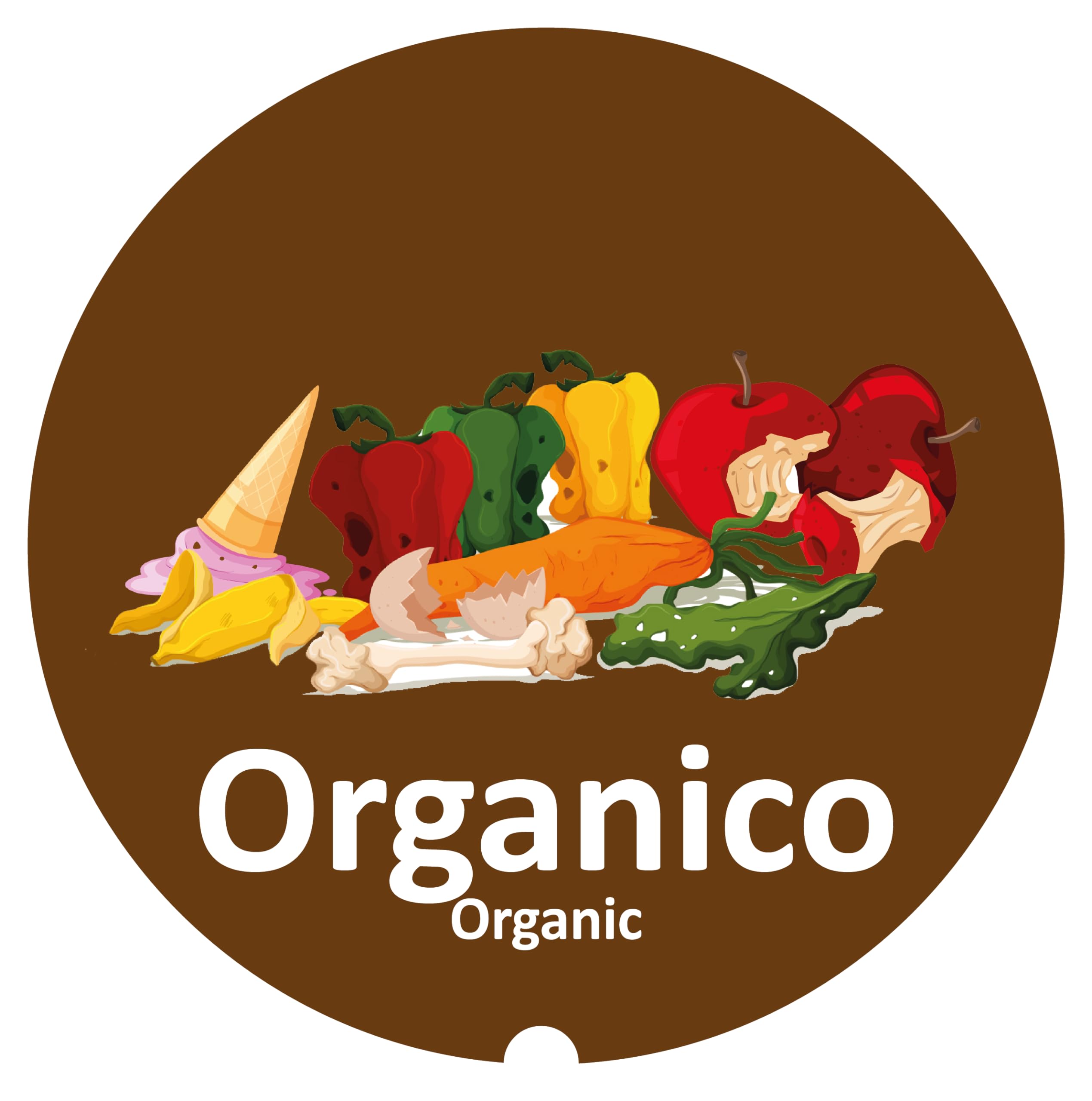 GENERICO PATTUMIERA PER DIFFERENZIATA LT 25 - SISTEMA DI CONTENITORI PER RACCOLTA DIFFERENZIATA (MARRONE ORGANICO)