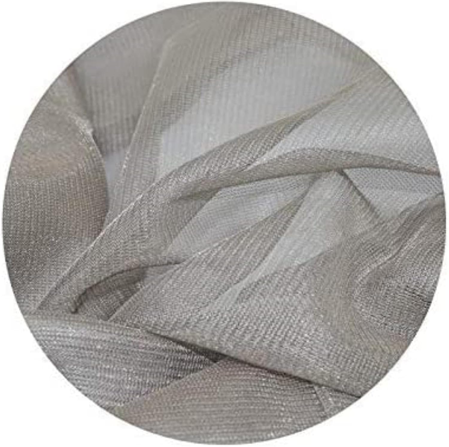 Silver Coated Mesh Radiation Protection Netting,Breathable/Natural/Protective Material EMF Shield for 5G, WiFi and EMF Radiation(Size:1.5x3m)