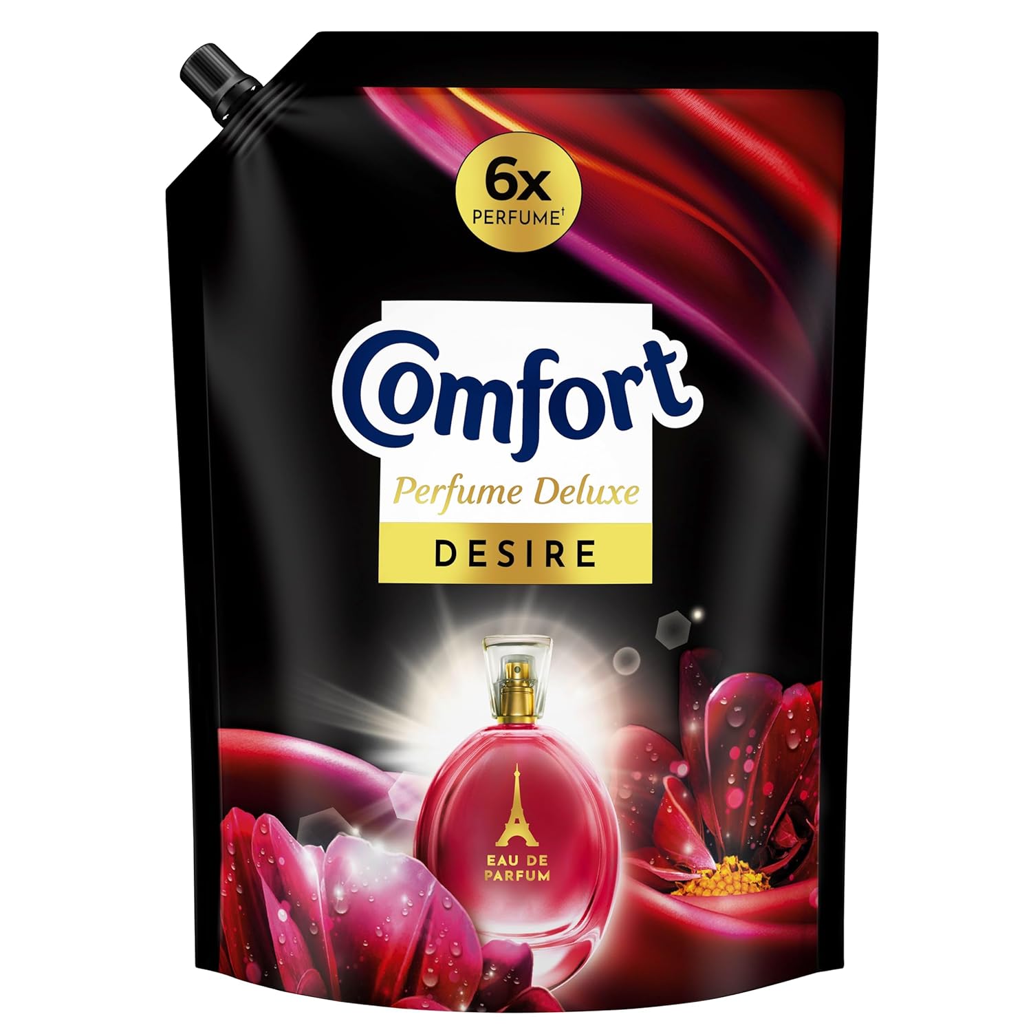 Comfort Perfume Deluxe, Desire, Fabric Liquid Conditioner Crafted With French Perfume Fragrances, 2 Ltr Pouch Comfort Perfume Deluxe, Desire, Fabric Liquid Conditioner Crafted With French Perfume Fragrances, 2 Ltr Pouch