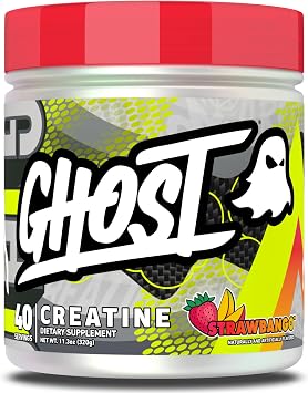 GHOST Creatine Monohydrate Powder, 5G OptiCreatine - Strawbango