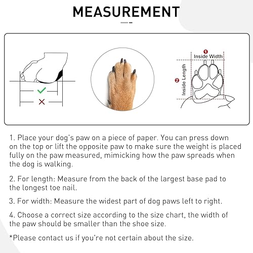 Miniatura 5 de Zapatos para perros pequeños, botines de invierno para perros de nieve abiertos con cremalleras y suela antideslizante resistente Botas
