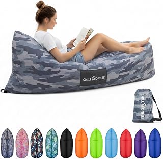 Portable Inflatable Lounger for Beach & Camping – Self-Inflating Air Couch, Beach Sofa, and Outdoor Lounge Chair for Relaxation and Comfort