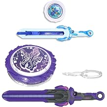 INFINITY NADO Battling Toys 2PCS, Battle Set with Spinning Top & Sword Launcher for Kids Boys Girls Age 5+, Mini Sword Battle Set Fury Wave Dragon & Dream World Magic Dragon