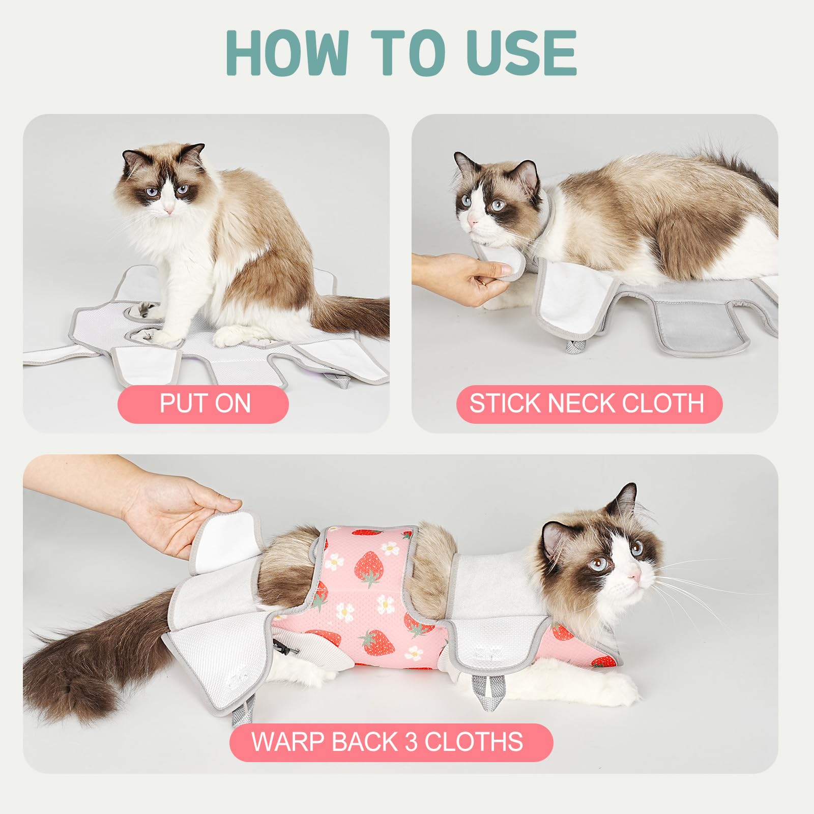 Amazon.com : Supet Cat Grooming Hammock Harness for Nail Trimming