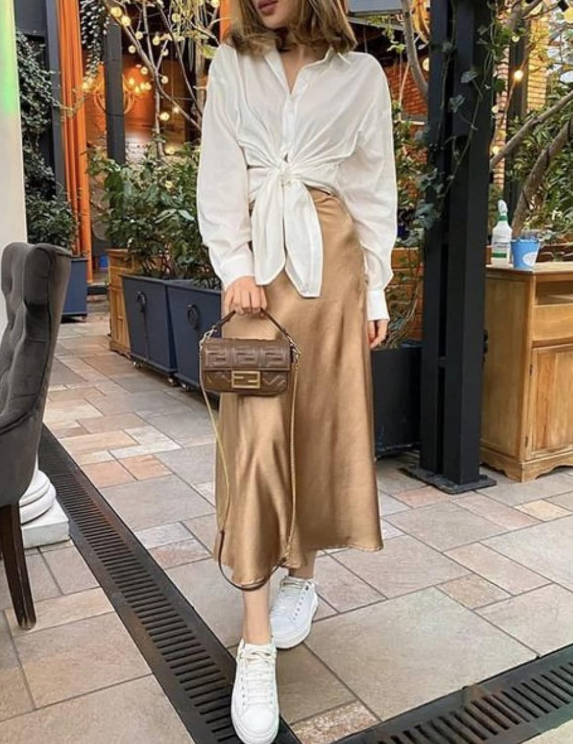 HOTOUCH Womens Black Skirts Causal Long Dress High Waist Office Skirts - Image 3