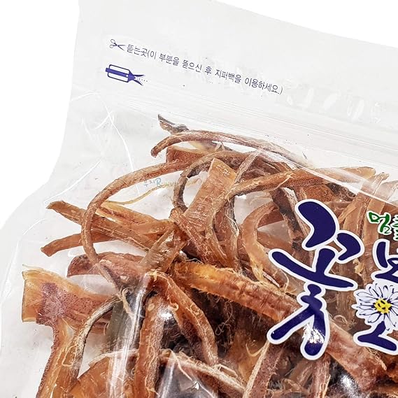 Korea Seasoned Dried Squid Snack Squid Over Flower 230g 8.5oz