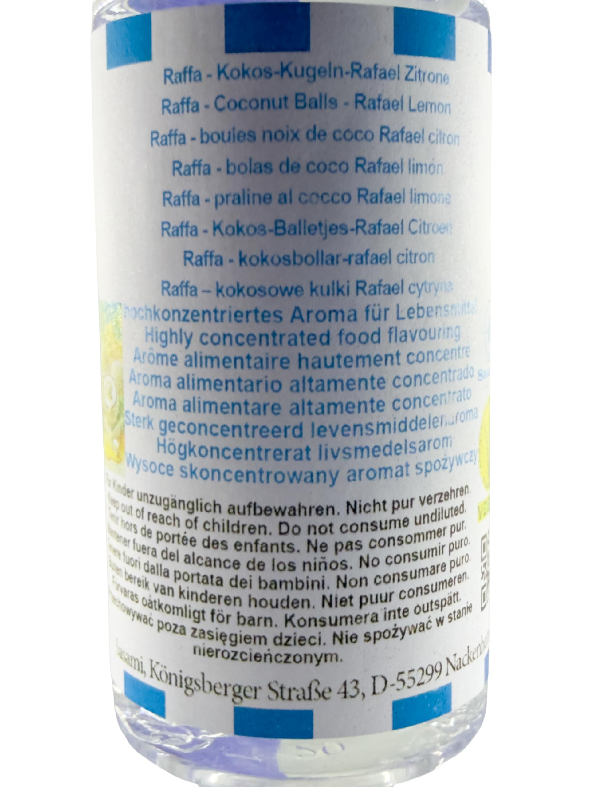 Raffa - Kokos-Kugeln-Rafael Zitrone Aroma Konzentrat - Vegan - Sasami - 100ml