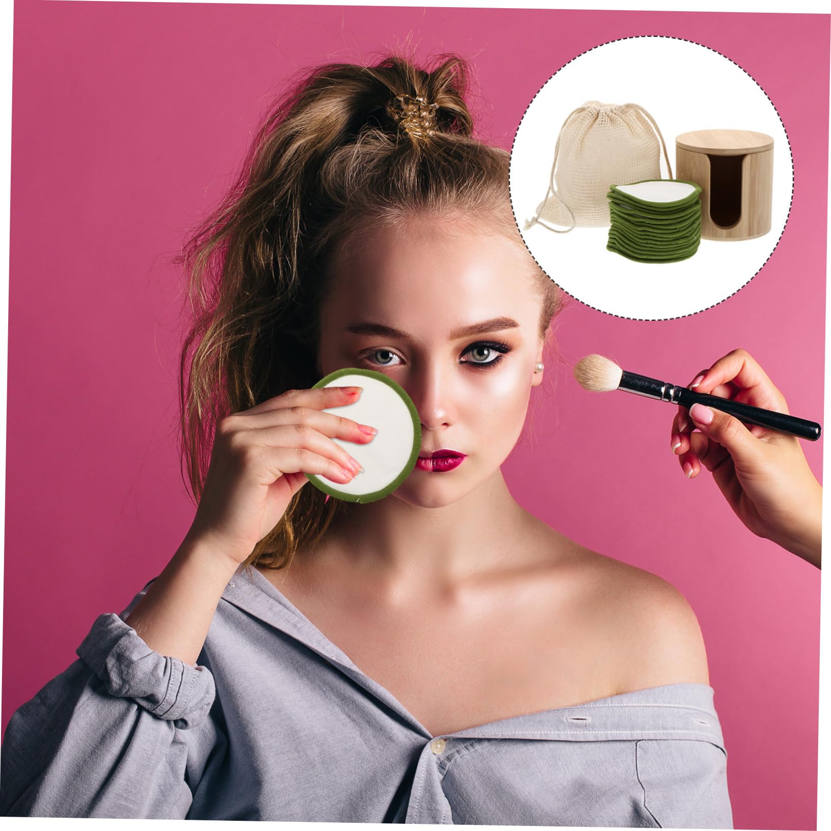 1 Set Make Up Entferner Pad Puderquaste Nagellackentferner Pad Gesichtsreinigungspads Make Up Puffs Make Up Entferner Tuch Make Up Entferner Puff Make Up Reinigungspads Generisch