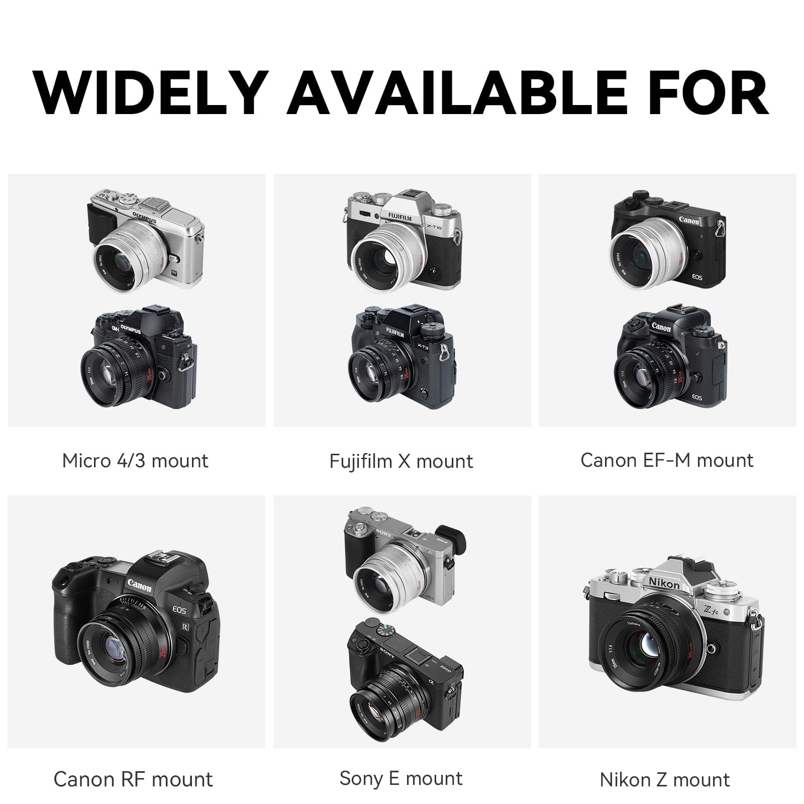7artisans Lente Fija 35mm F1.4 Mark II APS-C Enfoque Manual Gran Apertura Compatible con cámaras sin Espejo Canon R Mount R RP R5 R6