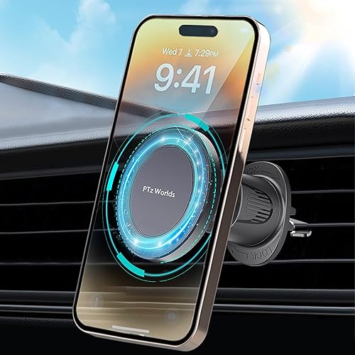 Miniatura 10 de Soporte Magnético para Teléfono con Portavasos - Diseñado para Portavasos de Coche MagSafe, Imán Super Fuerte para Portavasos de Celular, Base