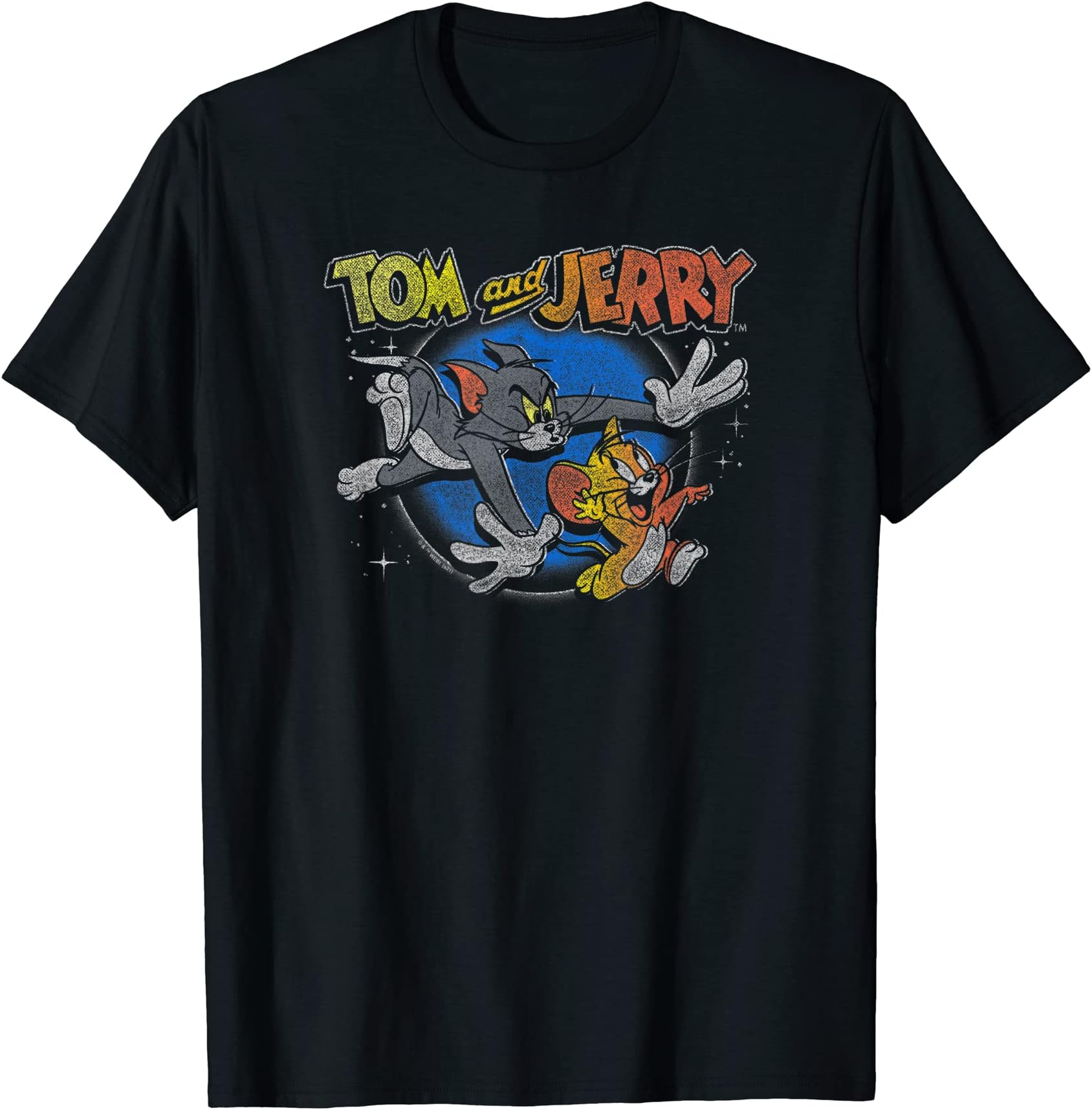 Tom and JerryChase Distressed T-Shirt