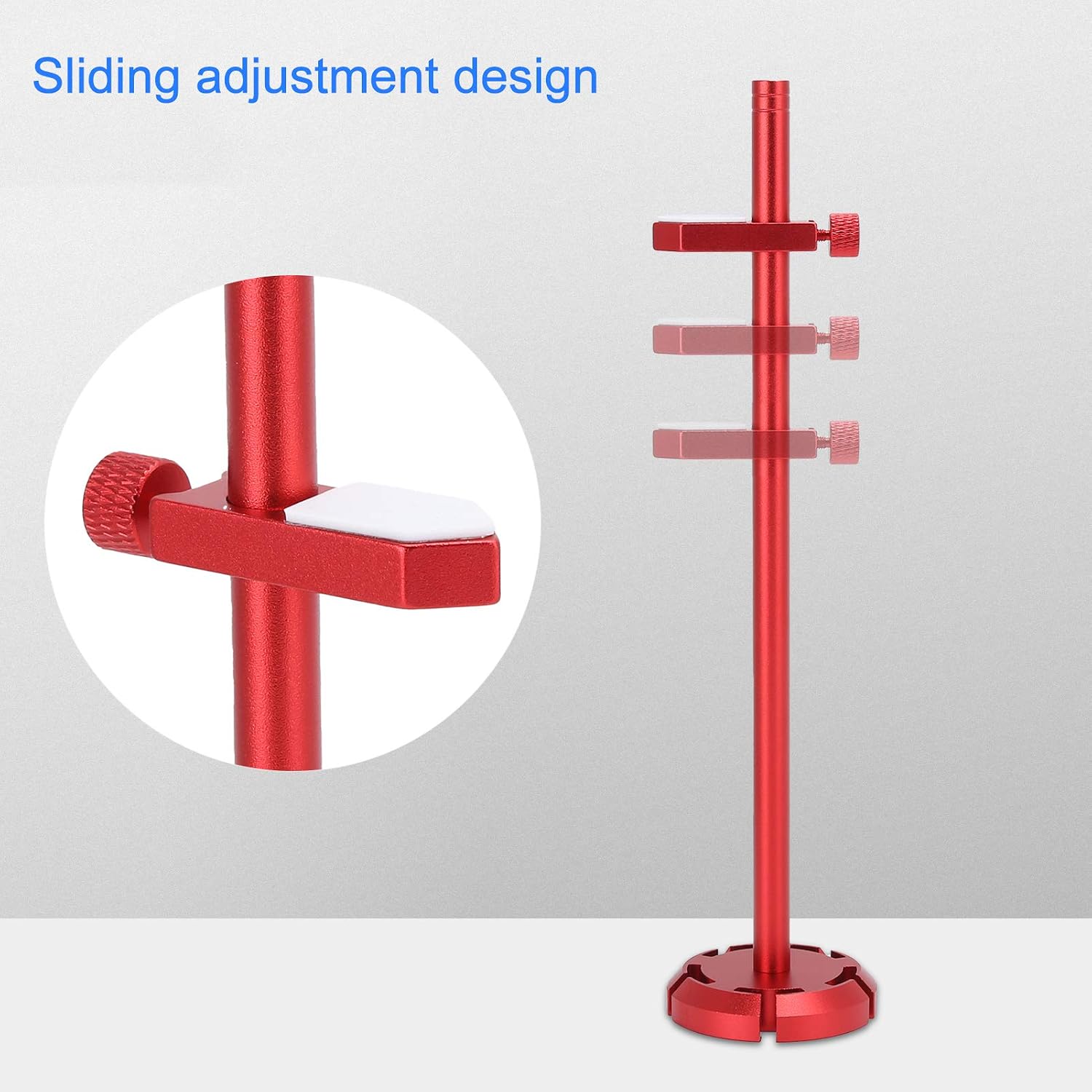 Graphics Card Bracket,Graphics Card Gpu Bracket,Aluminum Alloy With Magnet Vertical Small Support Rod Embedded Bracket,Computer Case Decorative Jack Fixing Bracket(Red) - Image 3