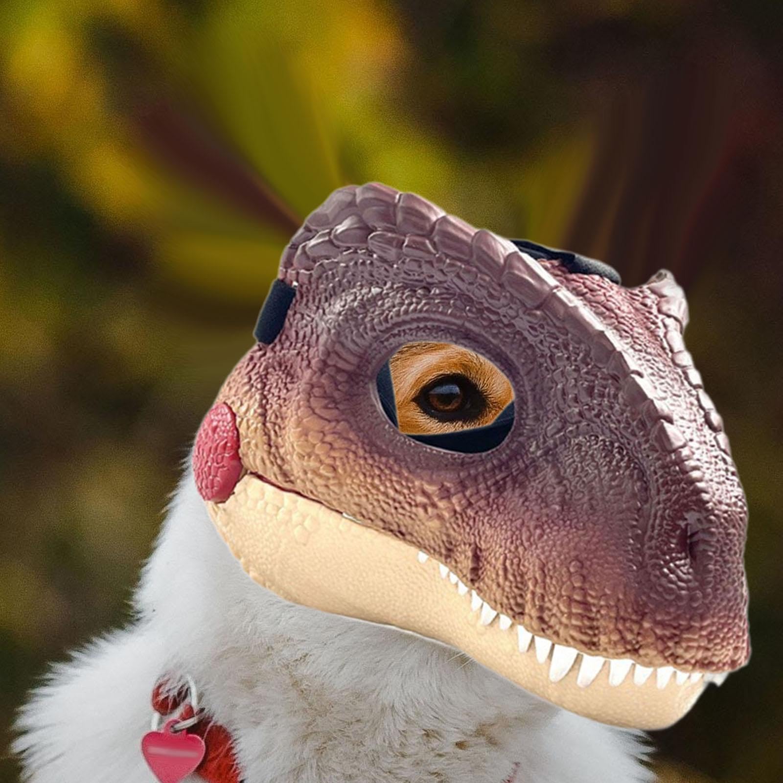 Dinosaurier Maske Mit Sound - Hundekostüm Für Halloween & Partys (Khaki)
