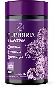 EuphoriaTermo Termogênico Hardcore Pré-Treino Cafeína e Laranja Moro