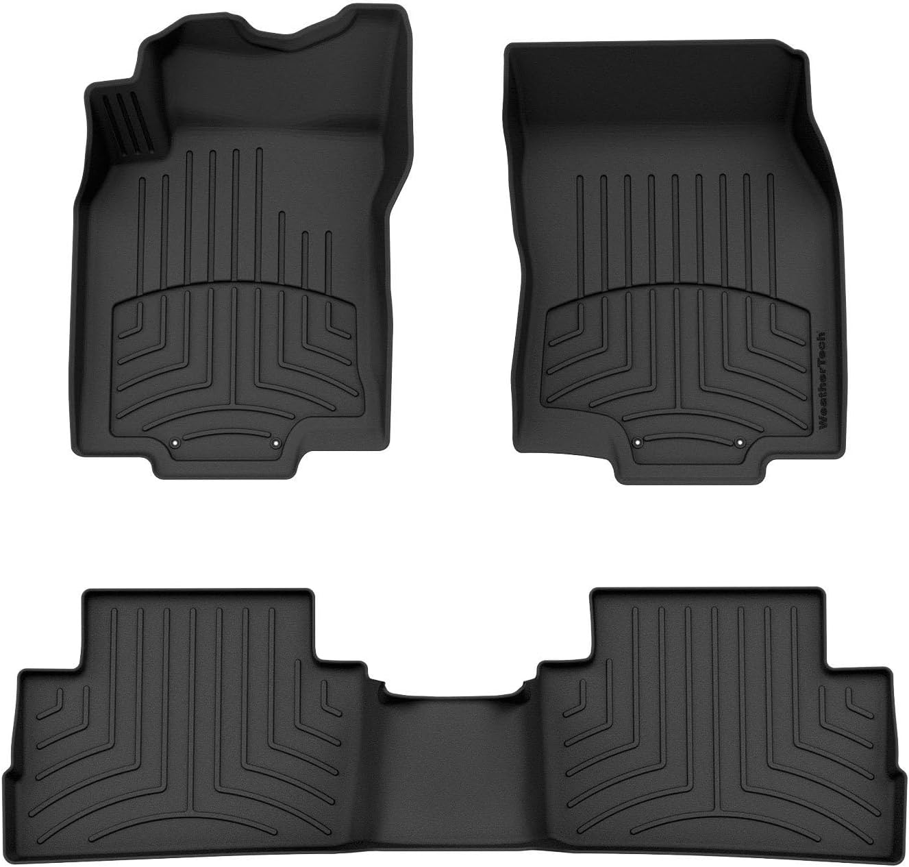 WeatherTech FloorLiner HP Custom Fit Floor Mats for Nissan Rogue Sport 1st & 2nd Row (441172-1-2IM), Black