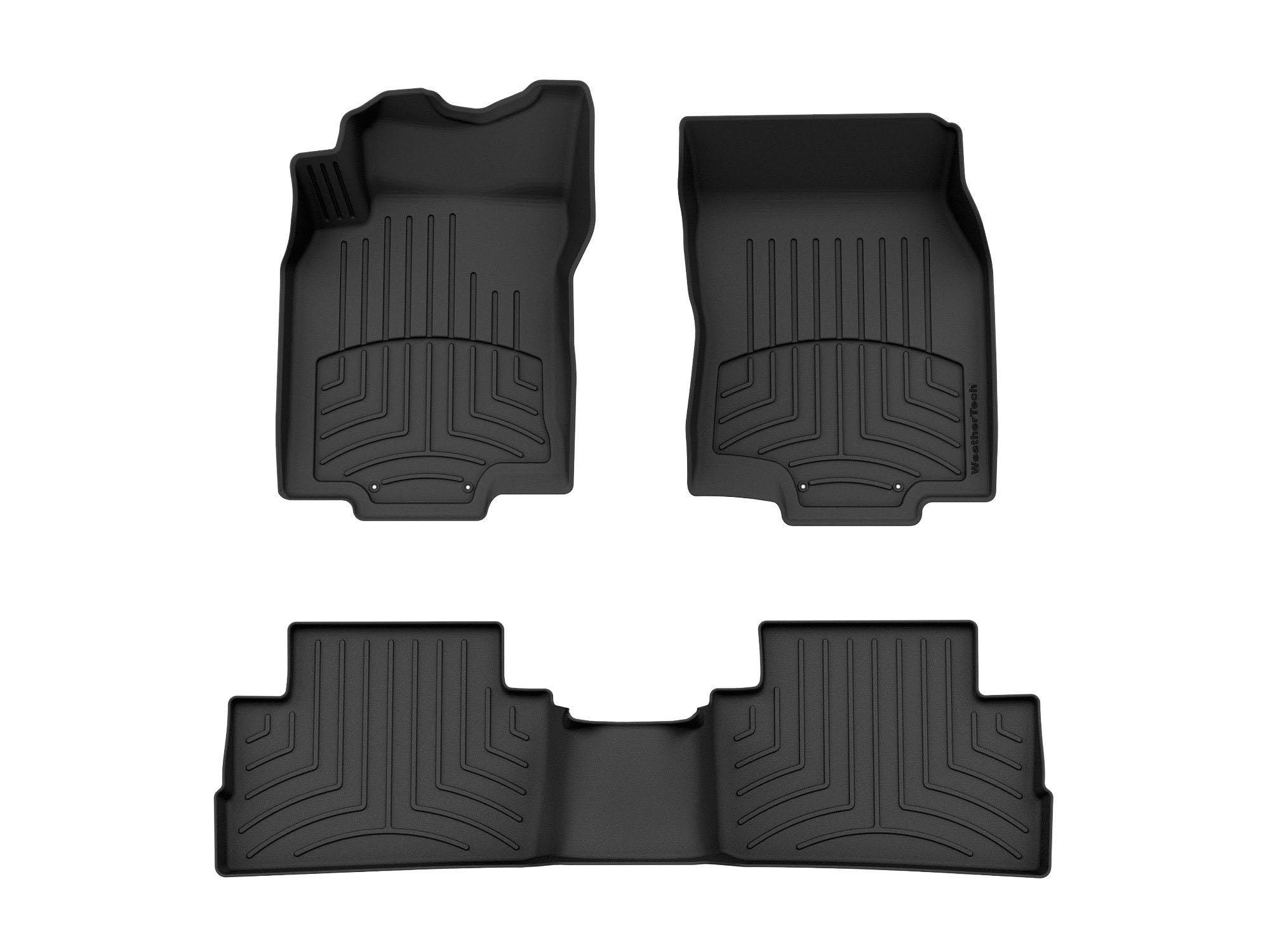 WeatherTech FloorLiner HP Custom Fit Floor Mats for Nissan Rogue Sport 1st & 2nd Row (441172-1-2IM), Black