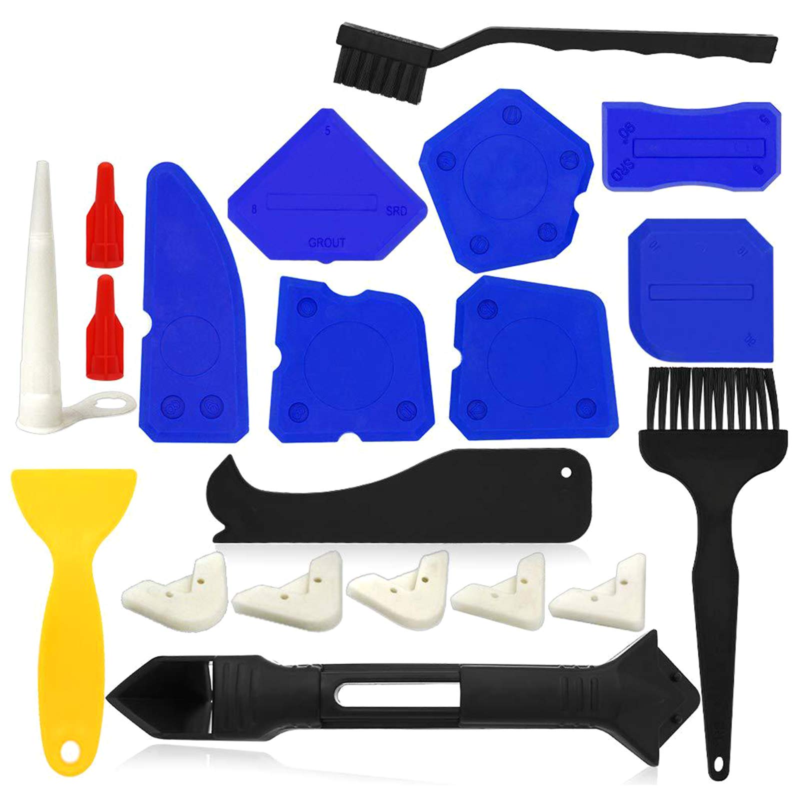 Caulking Tool, 8 Stuks Siliconenkit Spreader Spatel Schraper Caulking Tool, 8 Stuks Siliconenkit Spreader Spatel Schraper