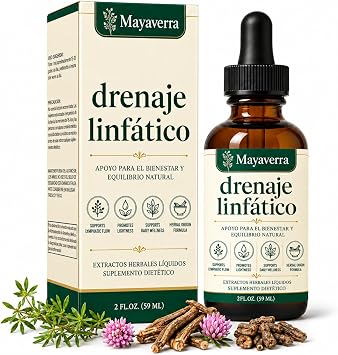 Drenaje Linfatico, 4-Botanical Formula for Daily Detox & Cleanse Support and Immune Health