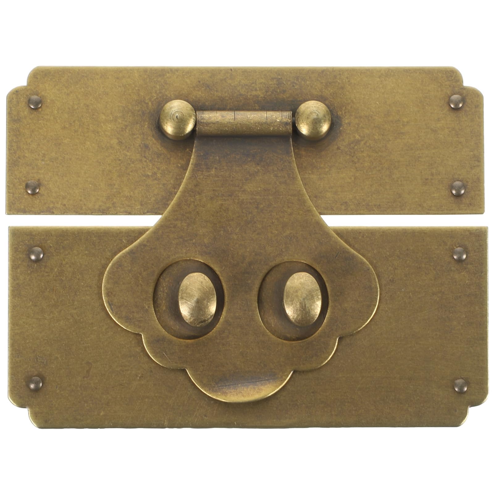Pestillo de caja antigua latón dorado vintage cierre para cajas de joyas y muebles