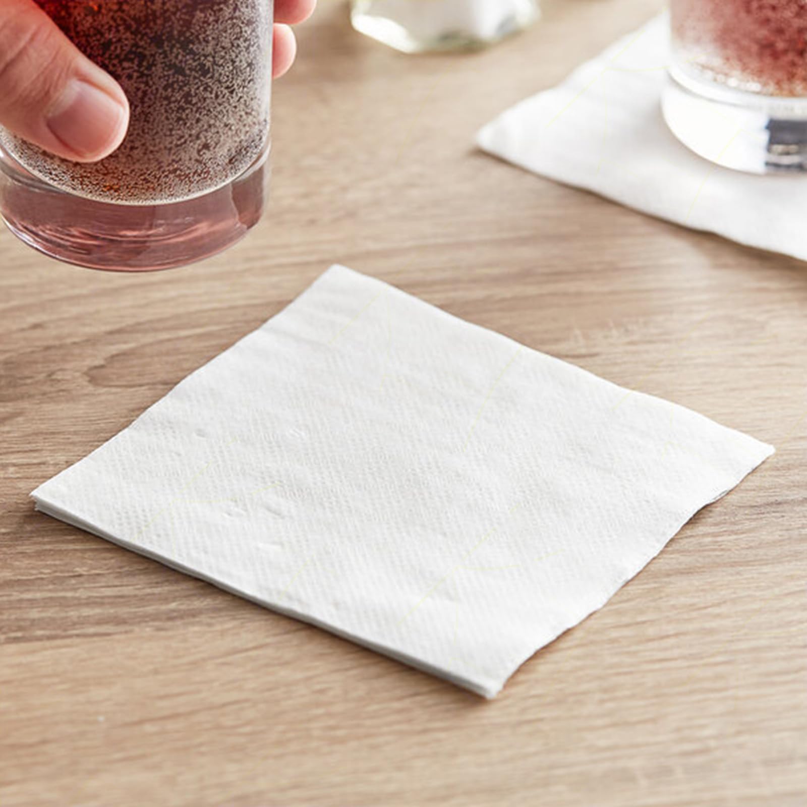 Sicignano | Fazzoletti Tovaglioli di Carta Monouso per la Tavola, 4000 pezzi, Maxi Scorta, 33x33cm, Cellulosa, 1 Velo, Piega 1/4 - Hotel Ristorazione Pranzo Cena Casa, Semplici, Bianco