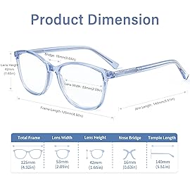 Madison Avenue 2 Pack Square Vintage TR90 Blue Light Blocking Reading Glasses for Women, Anti Glare/Eyestrain Computer Readers Blue/Brown +2.25