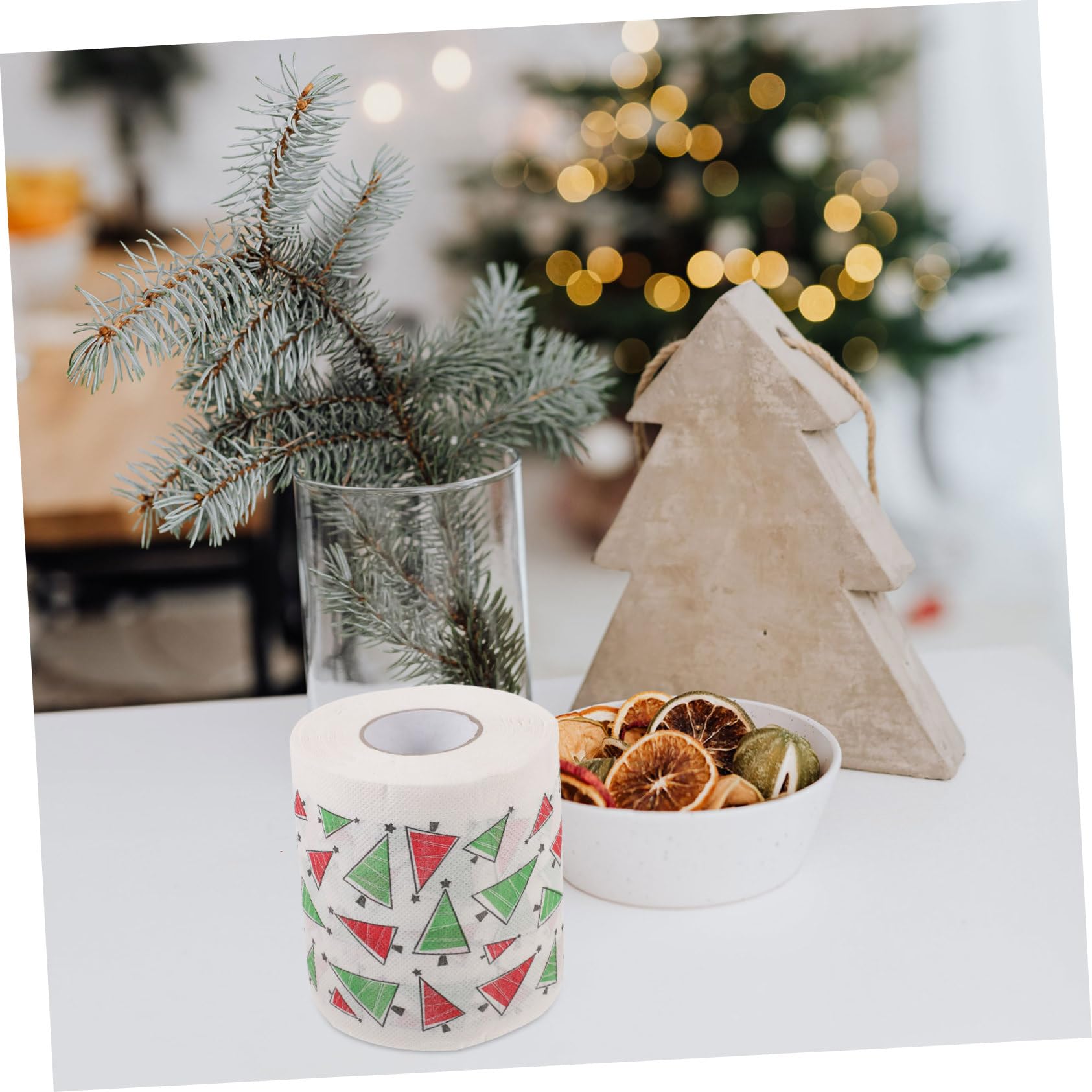 5rotoli Tovaglioli di Carta Monouso per Natale Tovaglioli Natalizi di Carta Articoli Natalizi Usa e Getta per Feste di Natale