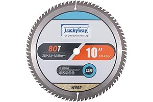 Precise 10-Inch Miter/Table Saw Blades for Expert Woodworking