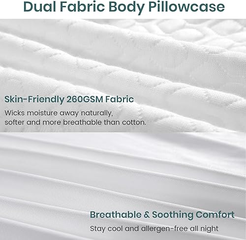 Miniatura 6 de Almohada Corporal Extra Larga de Espuma Viscoelástica 160x50cm – Almohada Corporal para Funda de Almohada de Anime – con Funda de Refrigeración 20 x