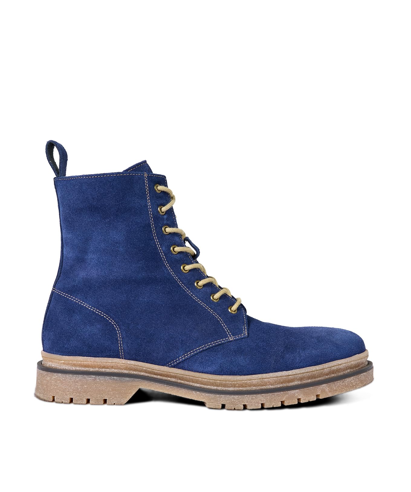 Joe Browns Men's Lace-Up Blue Suede Boots Fashion, 8 UK