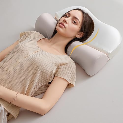 Miniatura 2 de 2Pcs Pillow for Neck Pain Relief, Ergonomic Memory Foam Neck Pain Pillow with Contour Design for Side Back Stomach Sleepers Style-2
