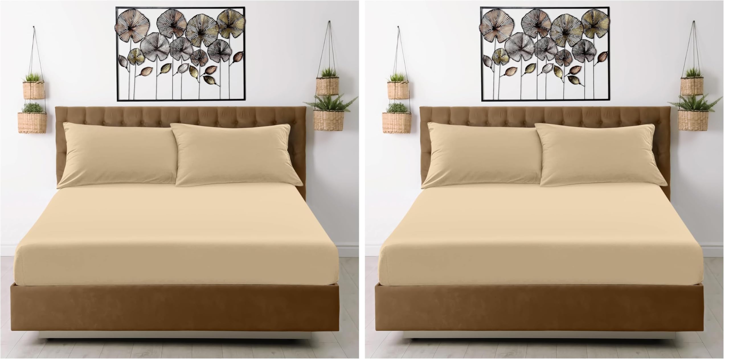 GC GAVENO CAVAILIA Fitted Sheet Single Bed (91 x 190cm) - Grey Bedding Sheets - Plain Dyed Microfiber Bed Sheets Single - (10 inch) 25cm Deep Pocket Bottom Sheet - Easycare - Wrinkle & Fade Resistant — view 43
