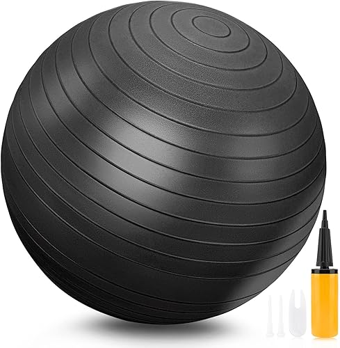 GELE Pelota de ejercicios, gruesa antideslizante y antiestallido, pelota de yoga y pilates para embarazo, terapia física y entrenamiento de