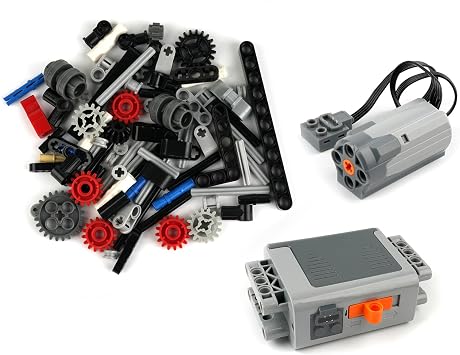 MOC 4-Speed Manual Transmission Gearbox Model Kit, DIY Functional Building Blocks, Compatible with Technical M Motor 8883/103739, Adult Engineering