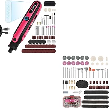 HARDELL Mini Cordless Rotary Tool&230pcs Accessories
