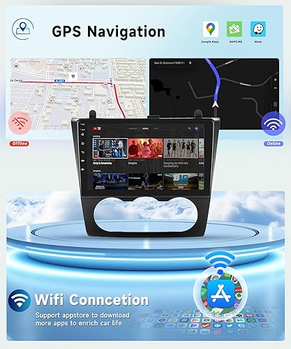 Miniatura 15 de Para Nissan Altima 2008-2012 Android 13 Estéreo de coche 9 pulgadas HD pantalla táctil Radio, inalámbrico CarPlay Android Auto GPS WiFi Bluetooth