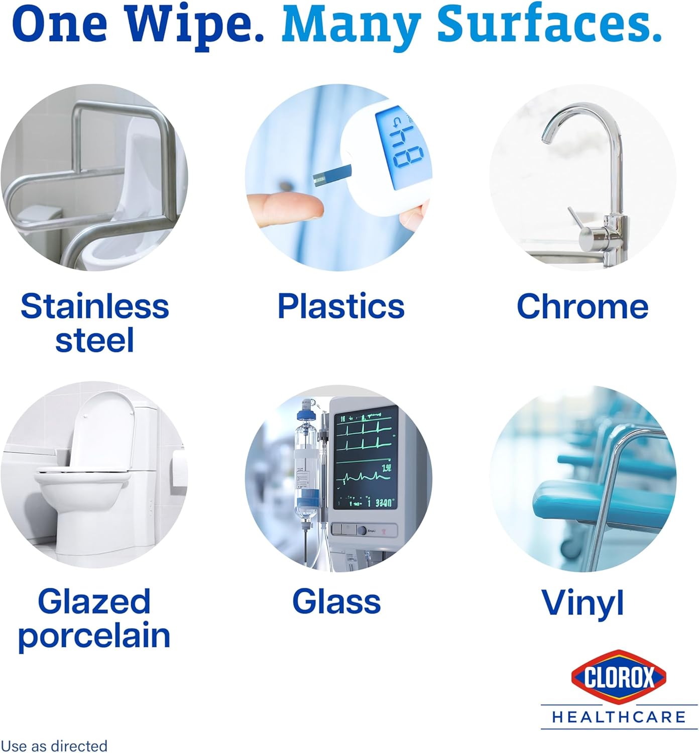 Dispatch Hospital Cleaner Disinfectant Towels with Bleach, 150 Count Canister, Pack of 8 (Package May Vary)