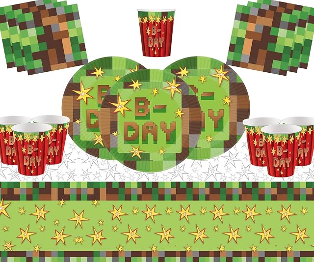 Offer Shop TNT Birthday Party Supplies 16 Guests-TNT Plates Paper Cups Napkins Table Cover Party Tableware Set For Birthday Decorations