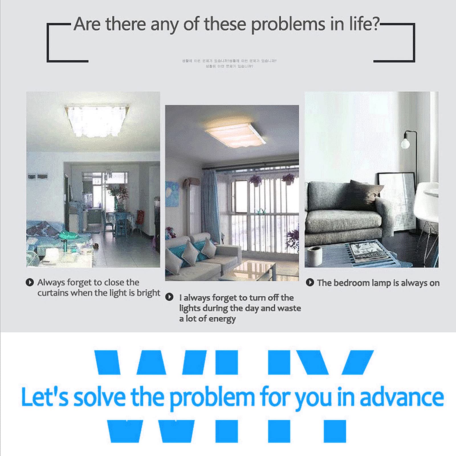 Sensor de luz Trabajar con Smart Life App Linkage Intelligence Sensor de iluminación Accionado por TuYa