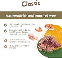 Vista 5 de almo nature Classic Complete - Wet Cat Food - Chicken Recipe with Ocean Fish in Gravy - Grain Free, GMO Free, No Artificial Colors and Flavors