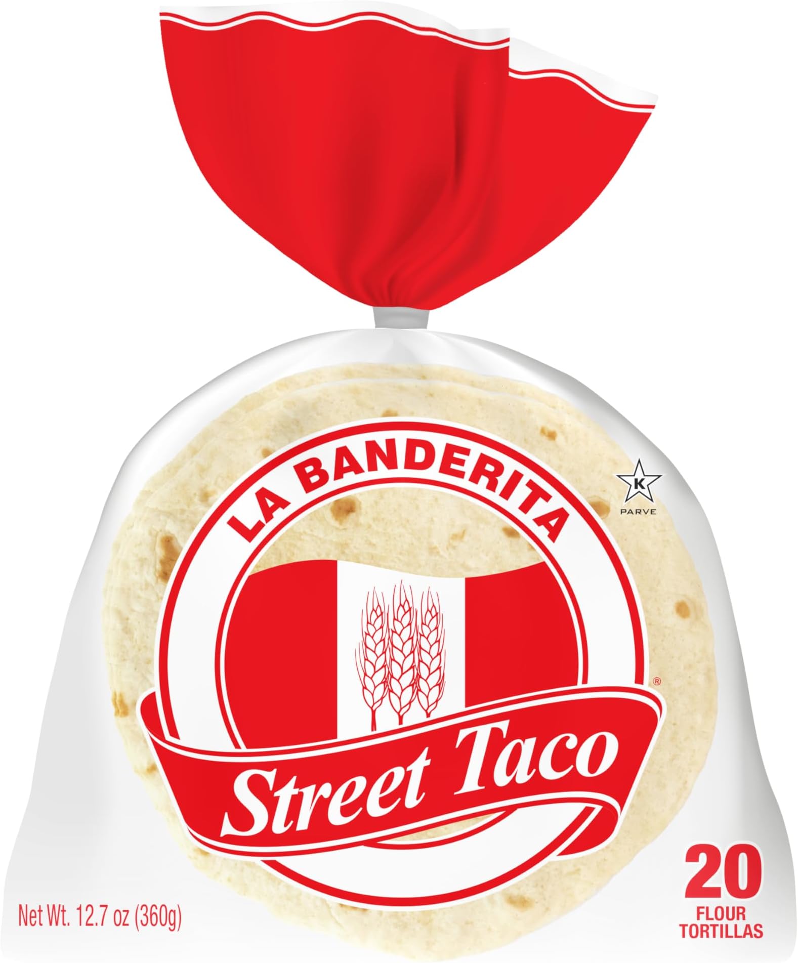 La Banderita® Street Taco | 4.5" Size Flour Tortillas | 12.7 oz.| 20 Count (Pack of 6)