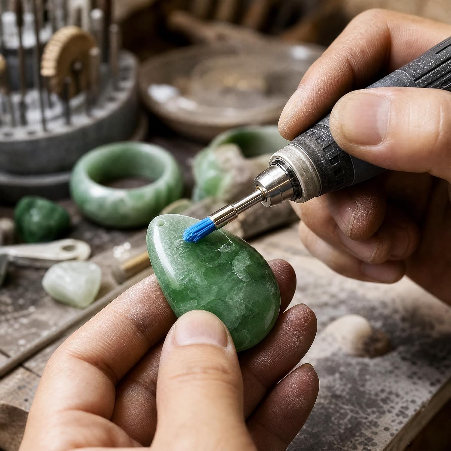 Prophy Brushes Polishing Disposable Nylon Colorful Pointed Shaped Supplies with Mandrel for Stain Removal and Polish Jewellery,Wood Carving, etc.