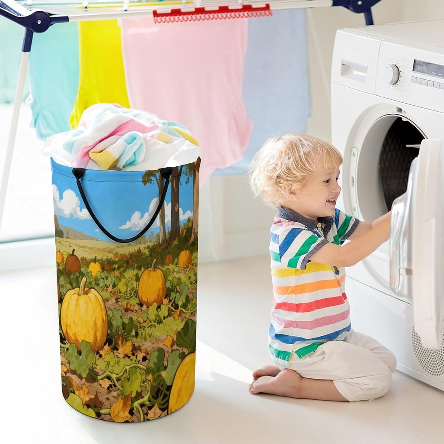 Dirty Clothes Basket Extra Large 110l Open Top Laundry Hamper With Portable Carry Handles, Foldable Waterproof Clothes Basket Spacious Laundry Bag For Bedroom Bathroom Laundry Room Dorm