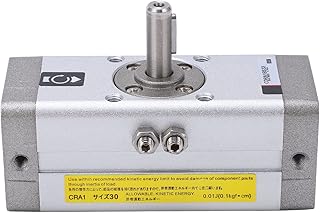 Pneumatic Rotary Actuator, Alloy Double Sealing Powerful Aluminum Rack Type Swing Air Cylinder CDRA1BS32 90 (CDRA1BS32-180)
