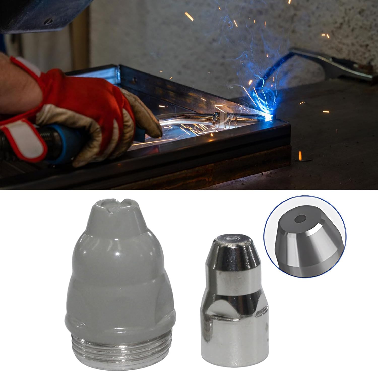 5PCS Heavy Duty Welding Nozzles Welding Light Replacement for Efficient Metal Cutting Operations Light Replacement