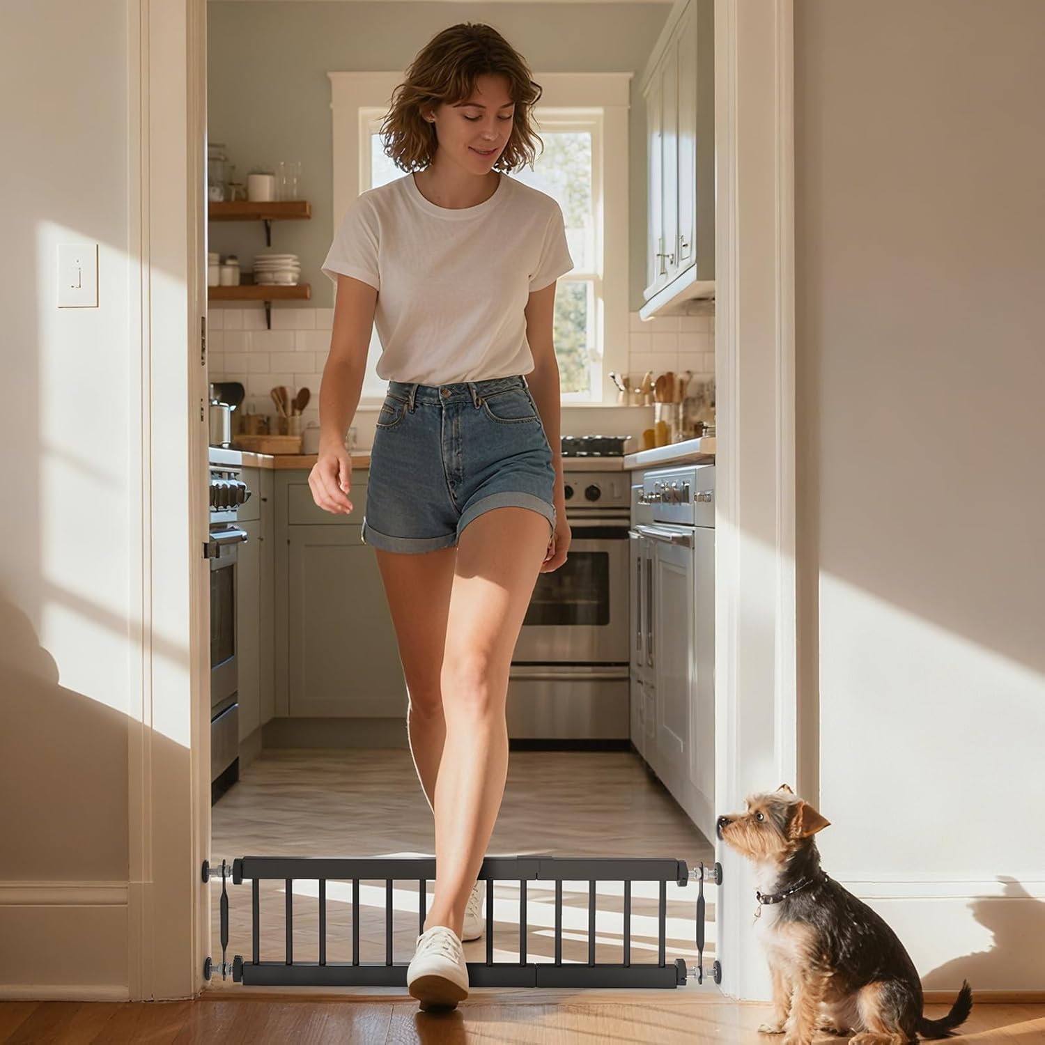 Pet Products Easy Step Extra Wide Dog Gate, 49-in