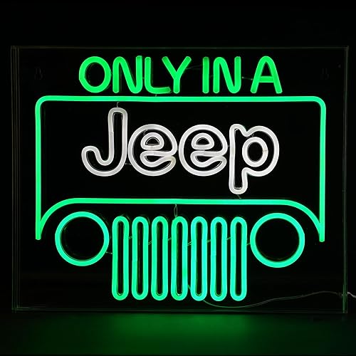 American Art Decor Letrero LED acrílico, letrero de neón retro con licencia, para bar, cueva de hombre, garaje, sala de juegos y más (solo en un